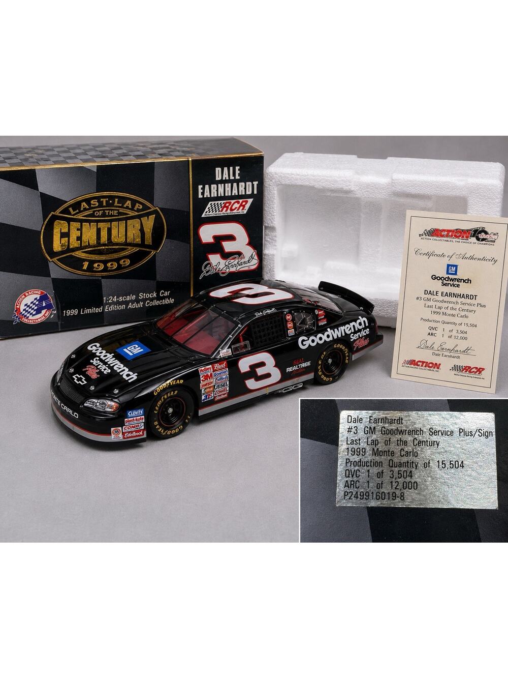 Dale Earnhardt #3 Last Lap Of The Century 1999 Monte Carlo 1:24 Action NIB